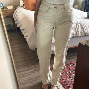 Wild Fable Cream Straight Leg Jeans